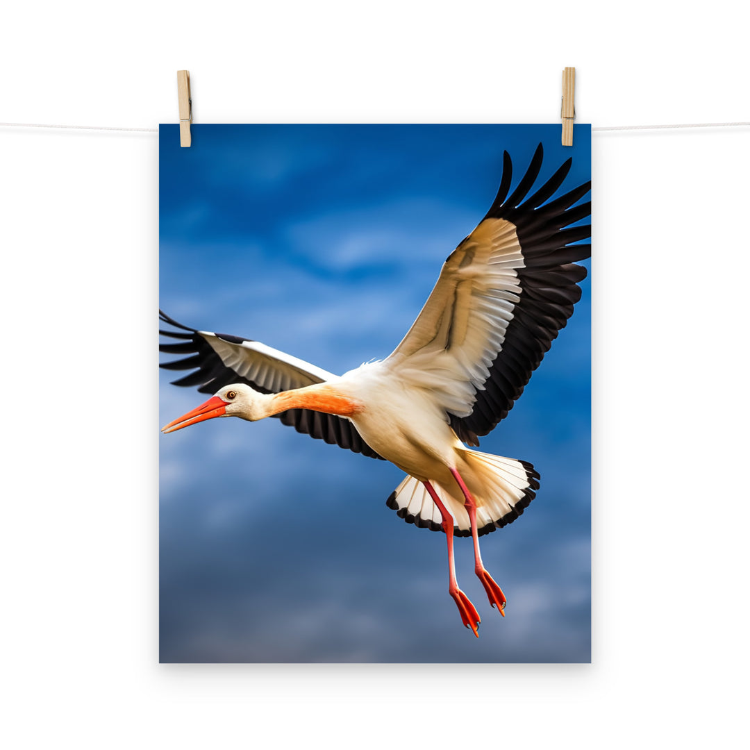 Stork Photo paper poster - PosterfyAI.com