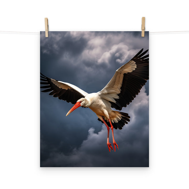 Stork Photo paper poster - PosterfyAI.com