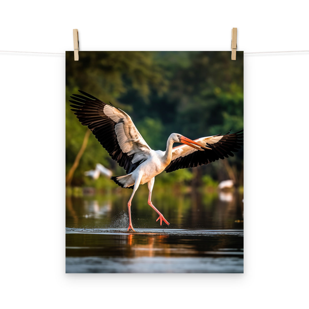 Stork Photo paper poster - PosterfyAI.com