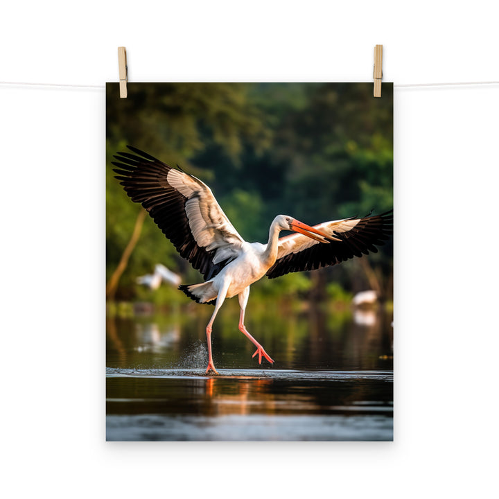 Stork Photo paper poster - PosterfyAI.com