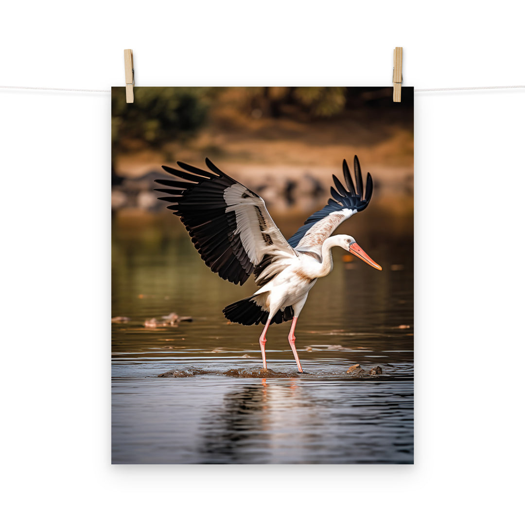 Stork Photo paper poster - PosterfyAI.com