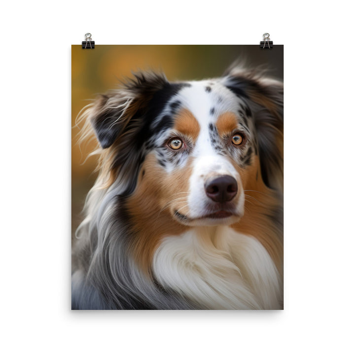 Australian Shepherd Photo paper poster - PosterfyAI.com