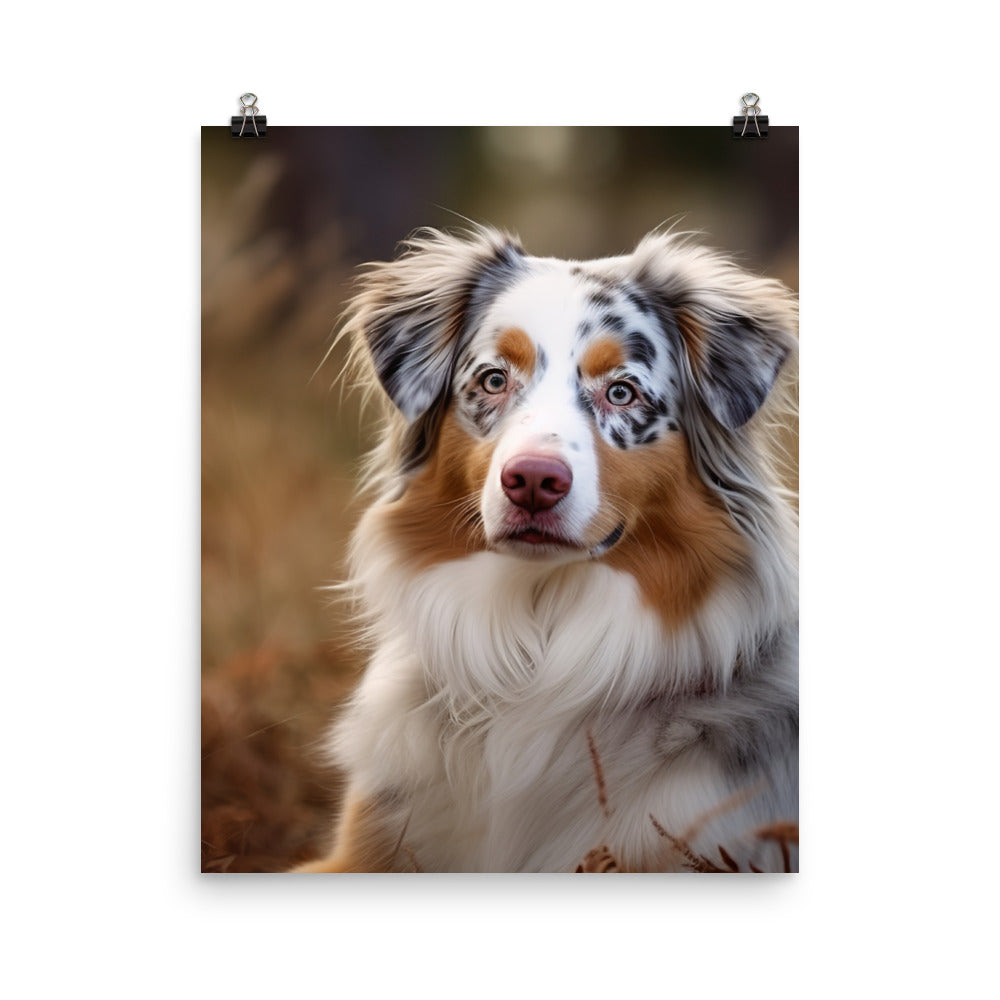 Australian Shepherd Photo paper poster - PosterfyAI.com