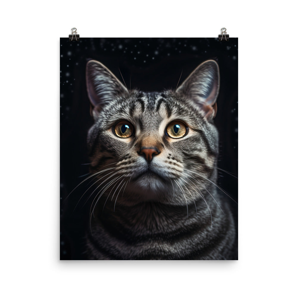 American Shorthair Cat Photo paper poster - PosterfyAI.com