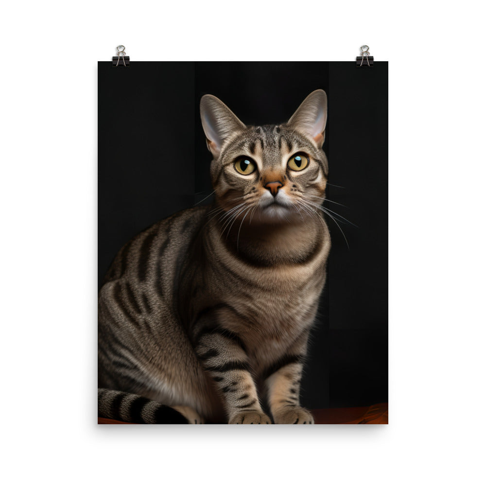 American Shorthair Cat Photo paper poster - PosterfyAI.com