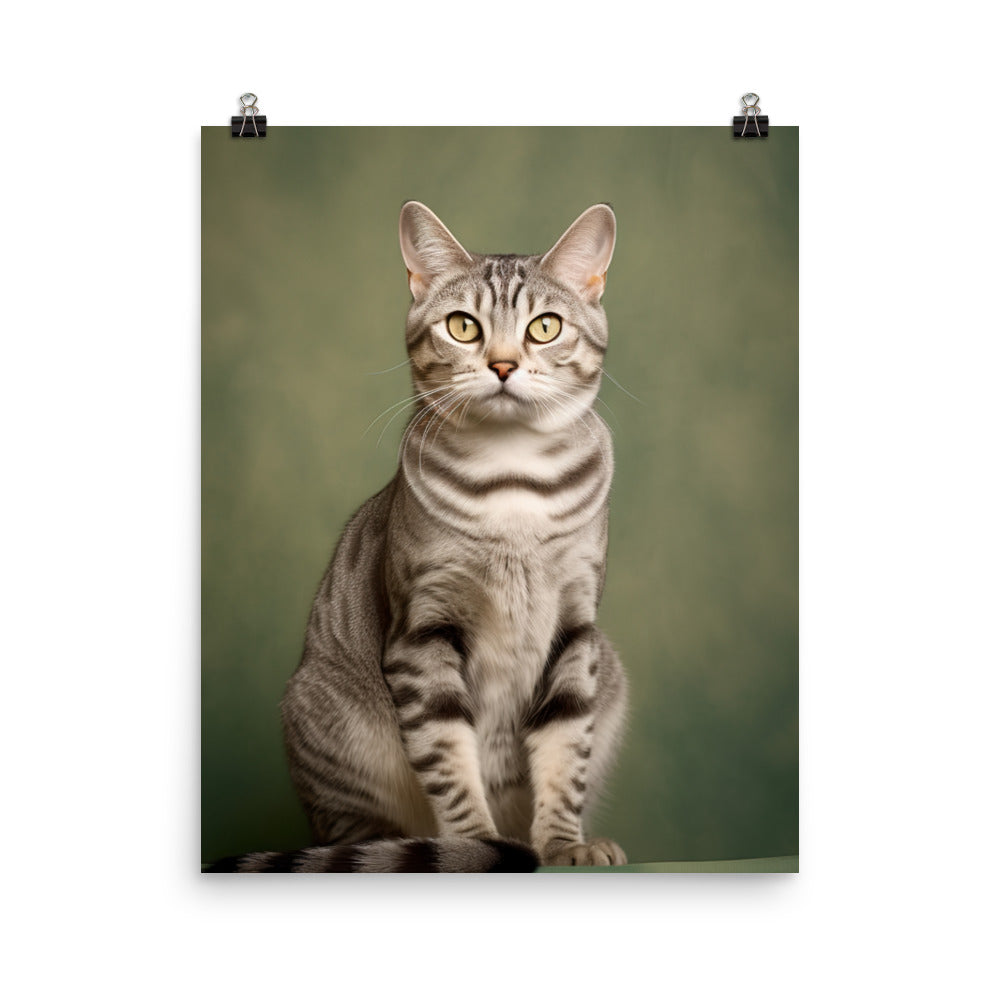 American Shorthair Cat Photo paper poster - PosterfyAI.com