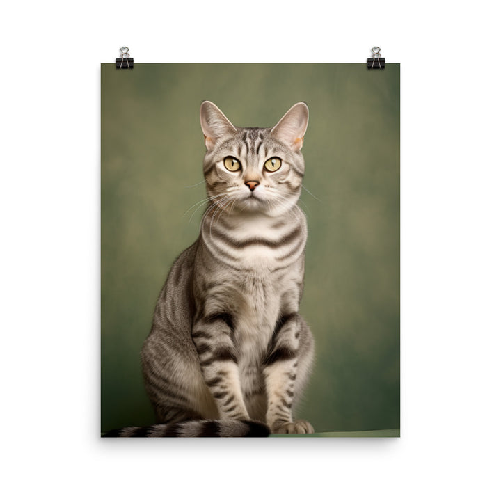 American Shorthair Cat Photo paper poster - PosterfyAI.com