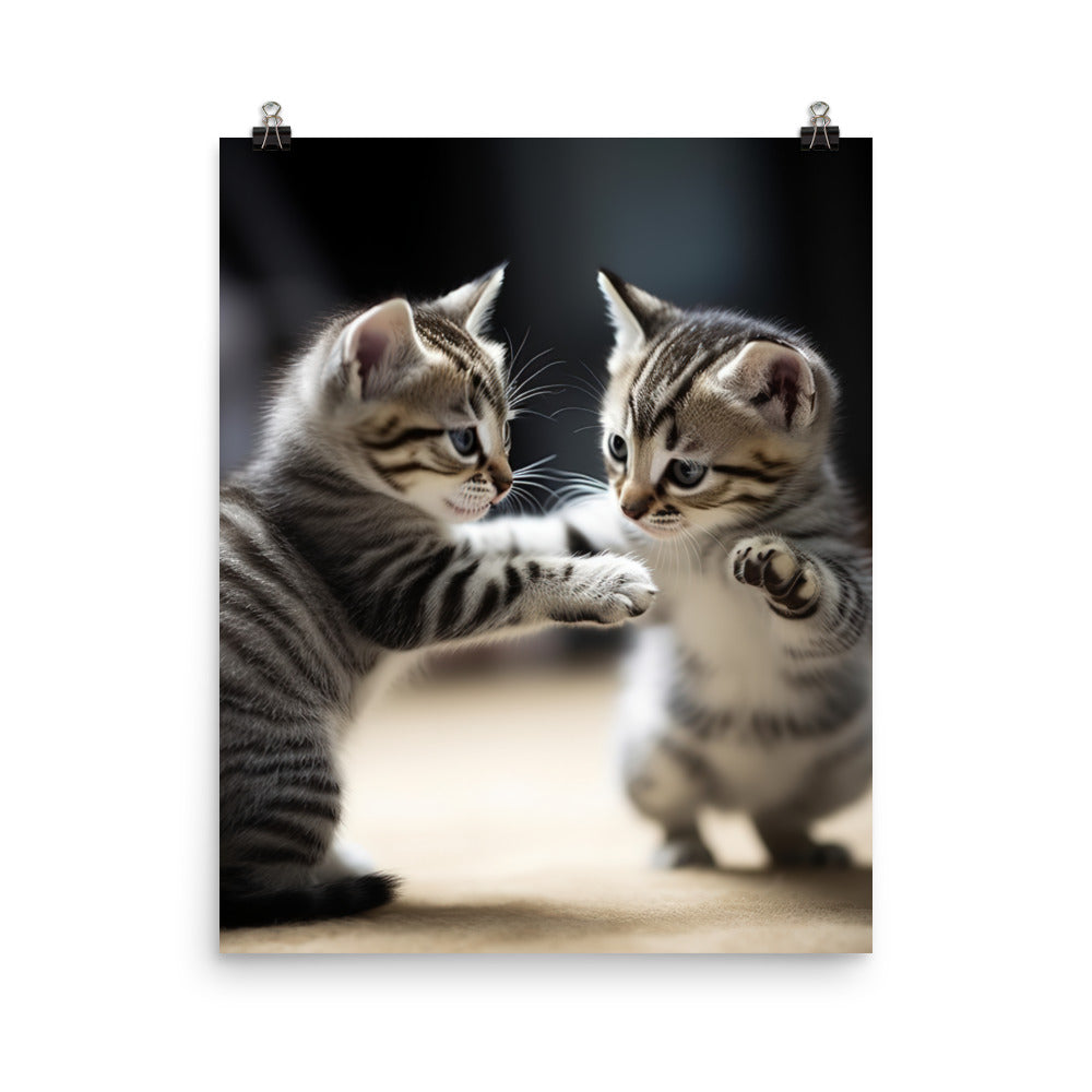 American Shorthair Cat Photo paper poster - PosterfyAI.com