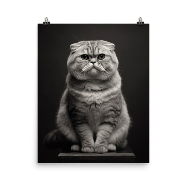 Scottish Fold Adults Photo paper poster - PosterfyAI.com