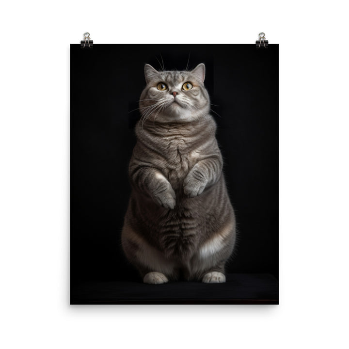 Scottish Fold Adults Photo paper poster - PosterfyAI.com