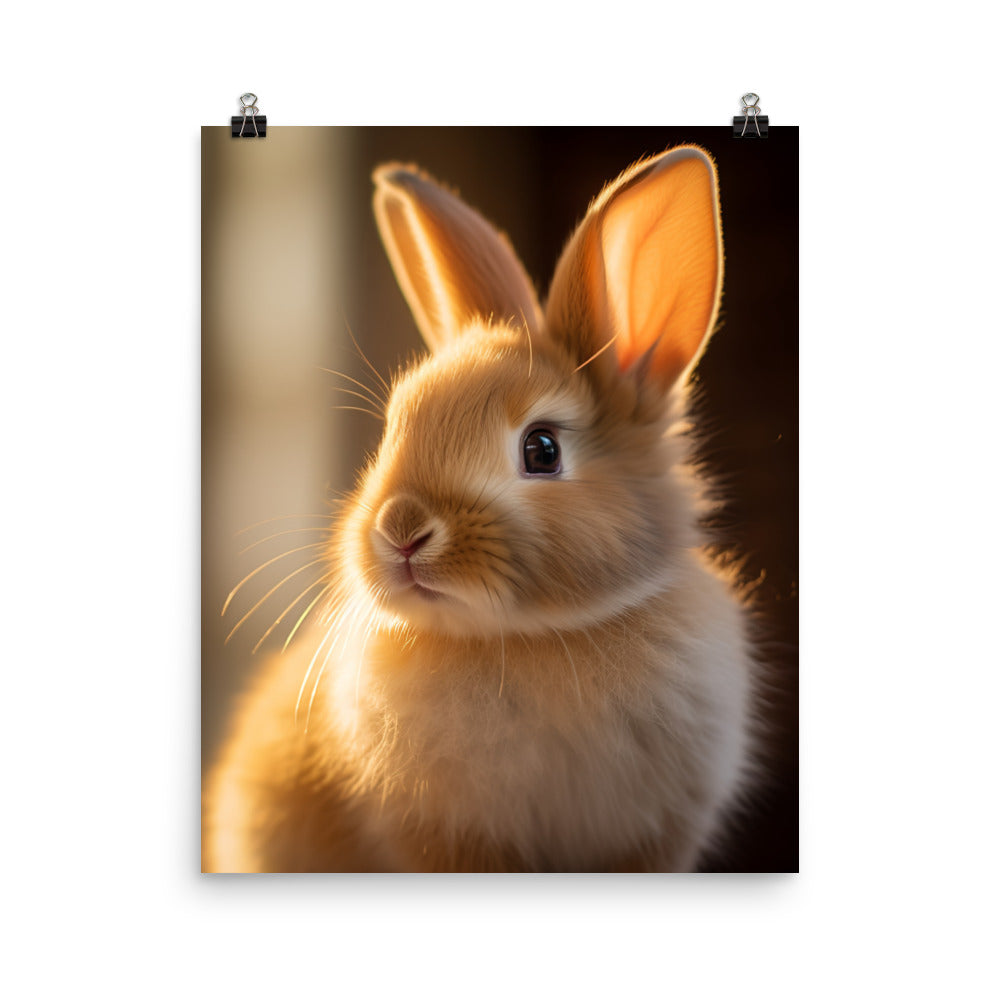 Beveren Bunny Photo paper poster - PosterfyAI.com