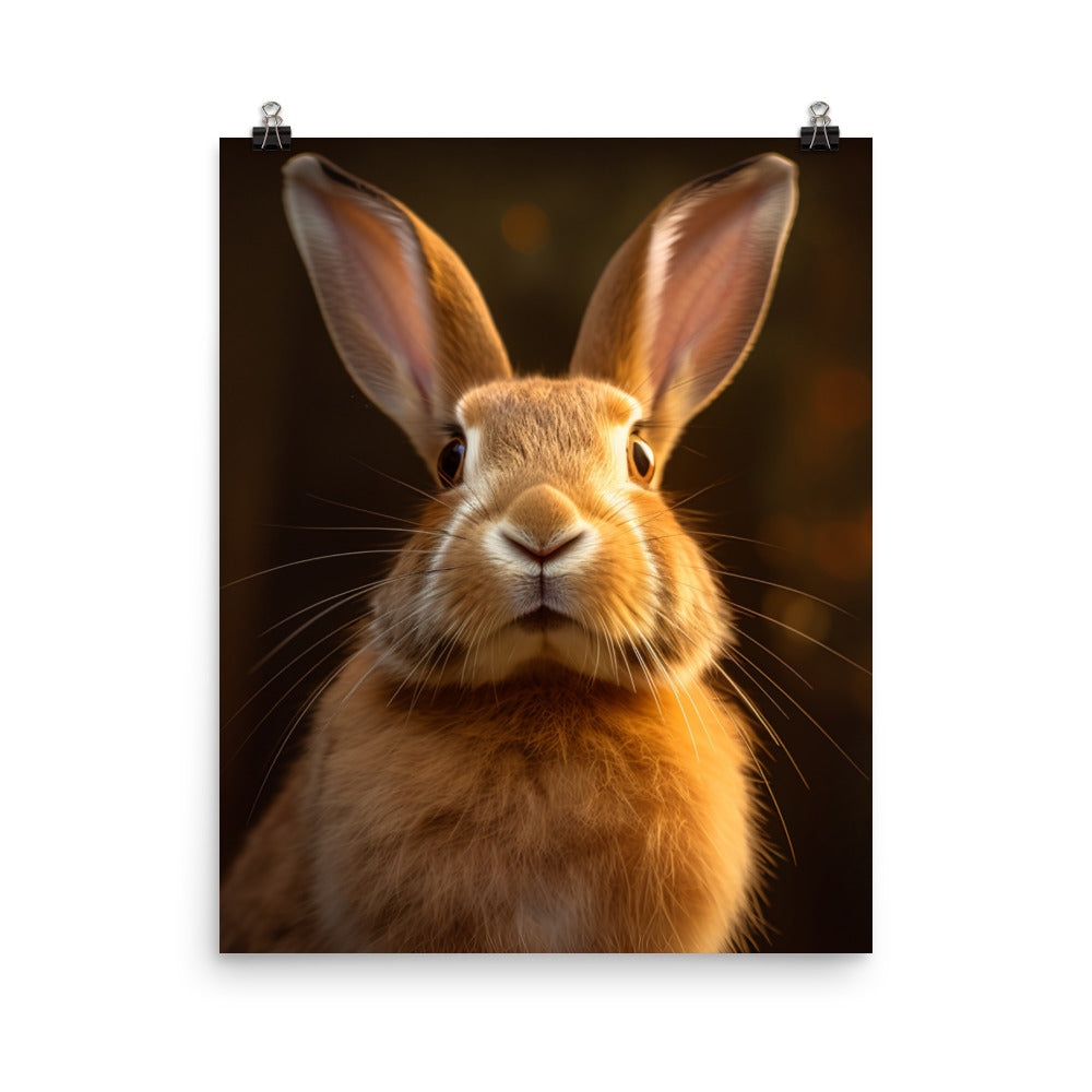 Beveren Bunny Photo paper poster - PosterfyAI.com