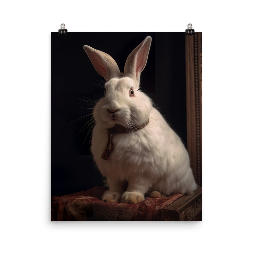 Beveren Bunny Photo paper poster - PosterfyAI.com