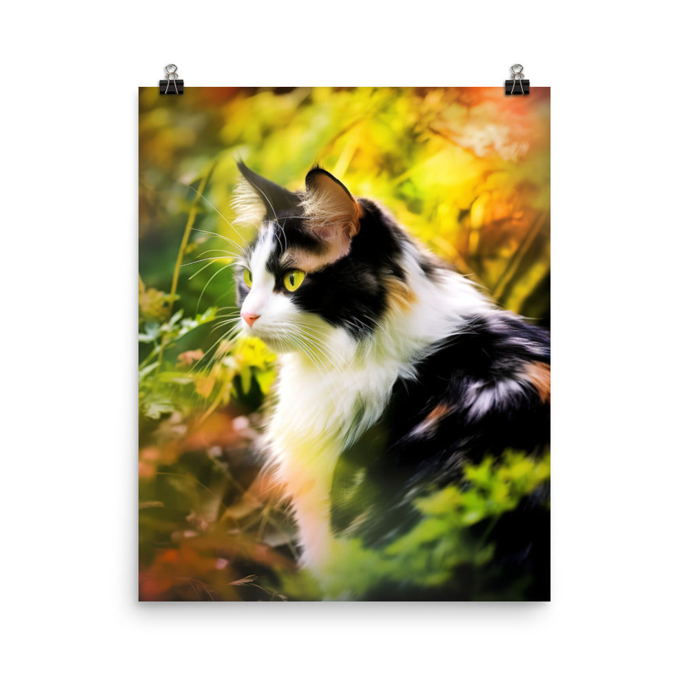 Beauty of Manx Cat Photo paper poster - PosterfyAI.com