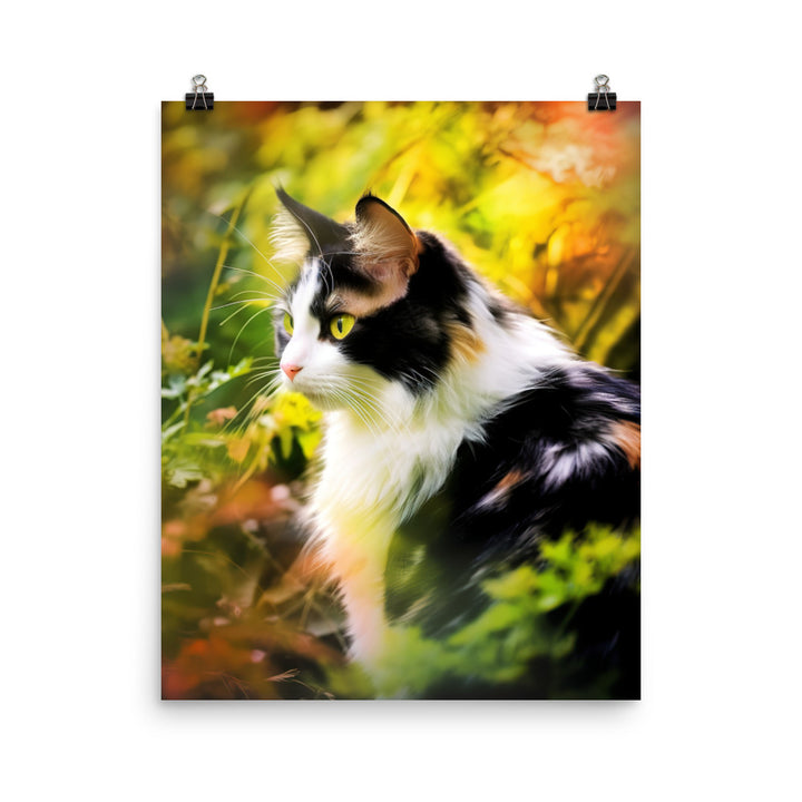 Beauty of Manx Cat Photo paper poster - PosterfyAI.com
