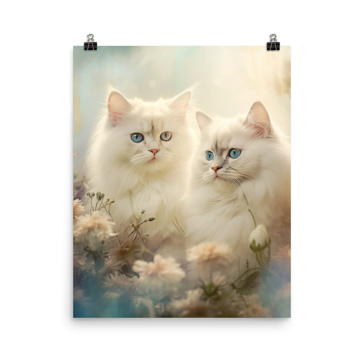 Serene World of Himalayan Kittens Photo paper poster - PosterfyAI.com