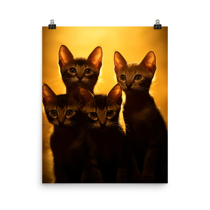 Bombay Kittens Photo paper poster - PosterfyAI.com