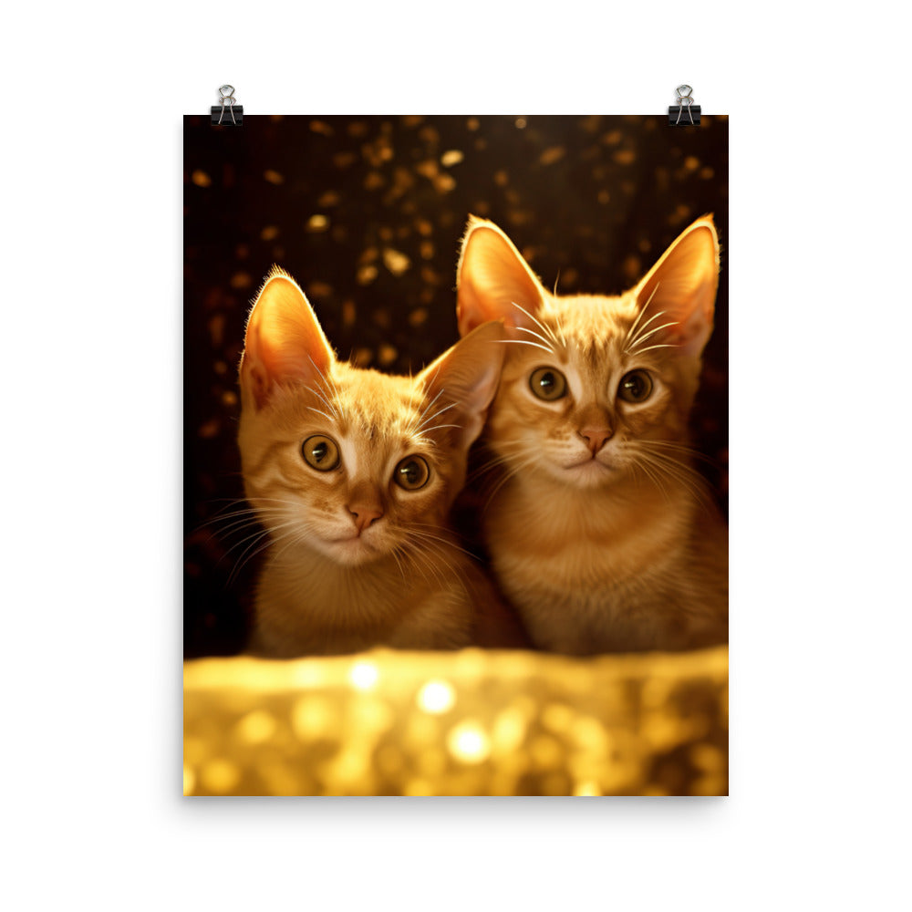 Bombay Kittens Photo paper poster - PosterfyAI.com