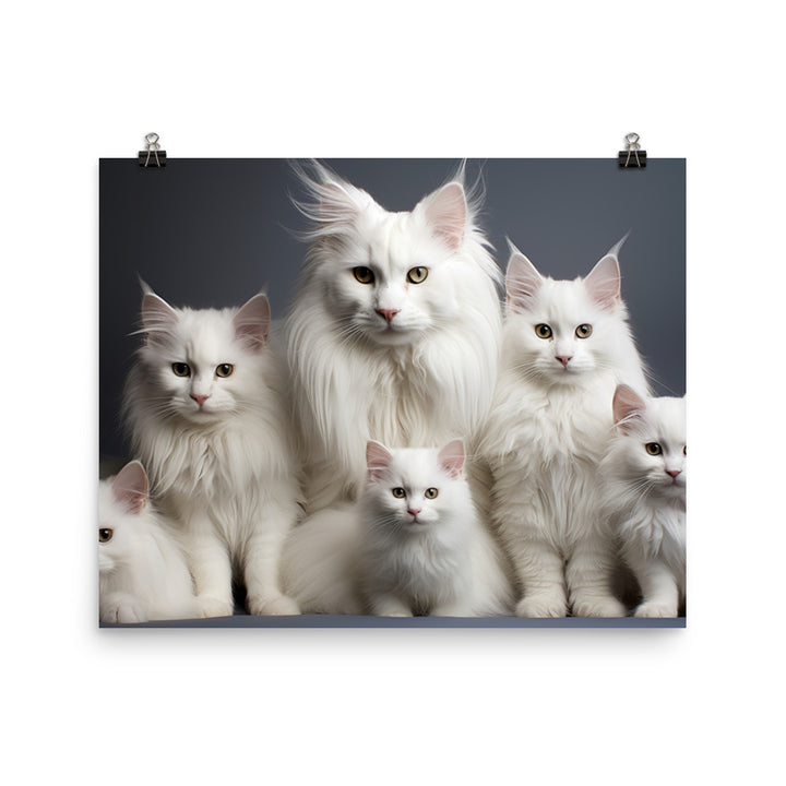 Turkish Angora Photo paper poster - PosterfyAI.com
