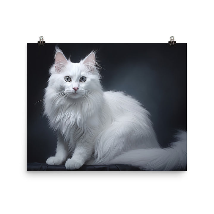 Turkish Angora Photo paper poster - PosterfyAI.com