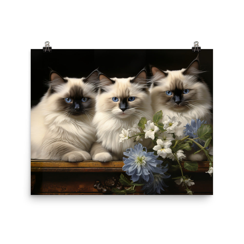 Birman Photo paper poster - PosterfyAI.com
