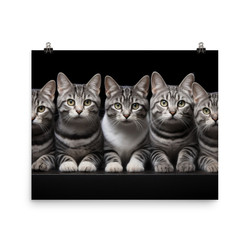 American Shorthair Photo paper poster - PosterfyAI.com