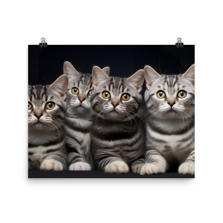 American Shorthair Photo paper poster - PosterfyAI.com
