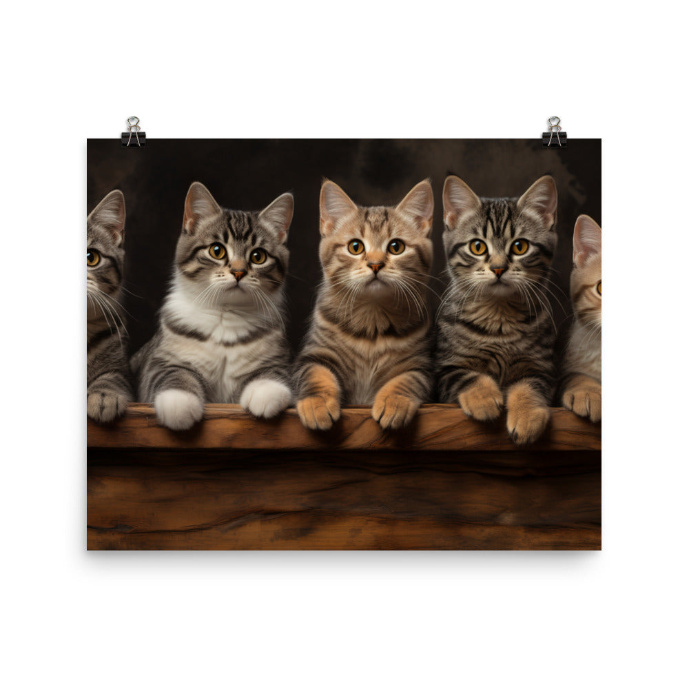 American Shorthair Photo paper poster - PosterfyAI.com