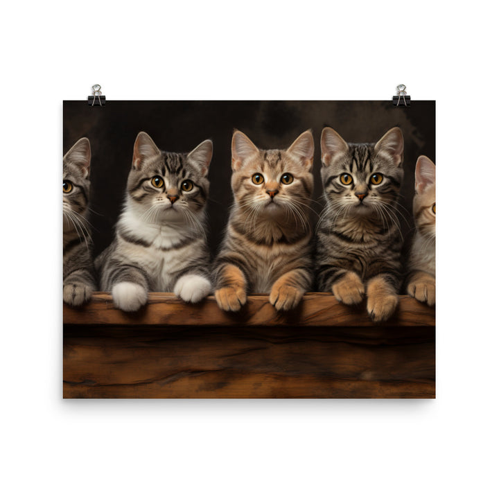 American Shorthair Photo paper poster - PosterfyAI.com