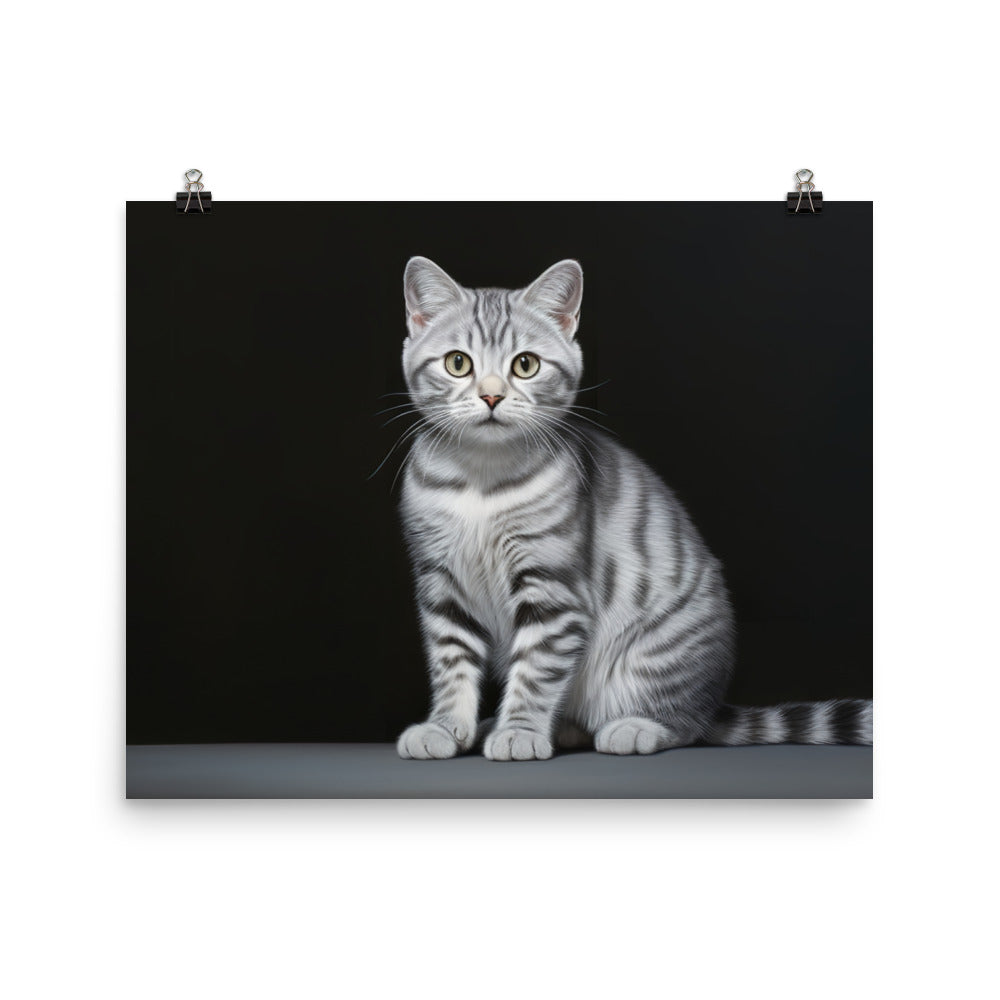 American Shorthair Photo paper poster - PosterfyAI.com