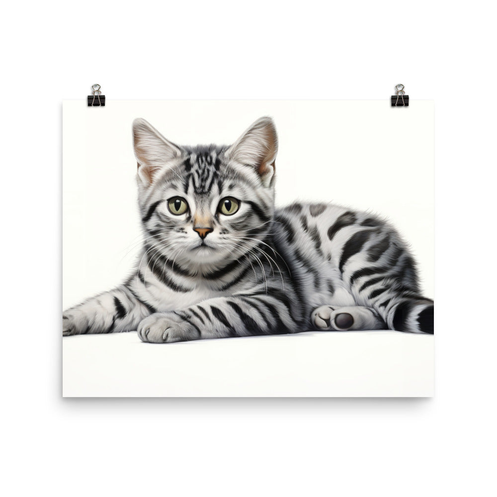 American Shorthair Photo paper poster - PosterfyAI.com