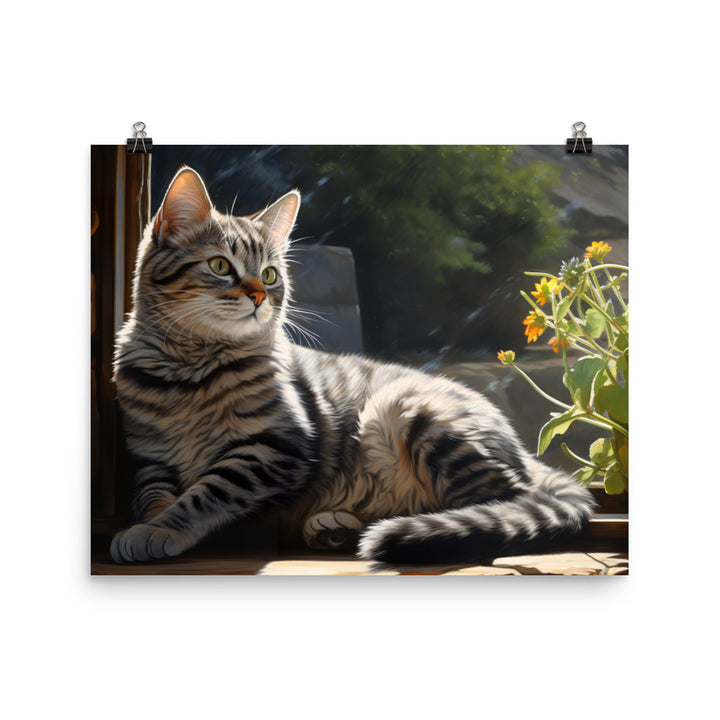American Shorthair Photo paper poster - PosterfyAI.com