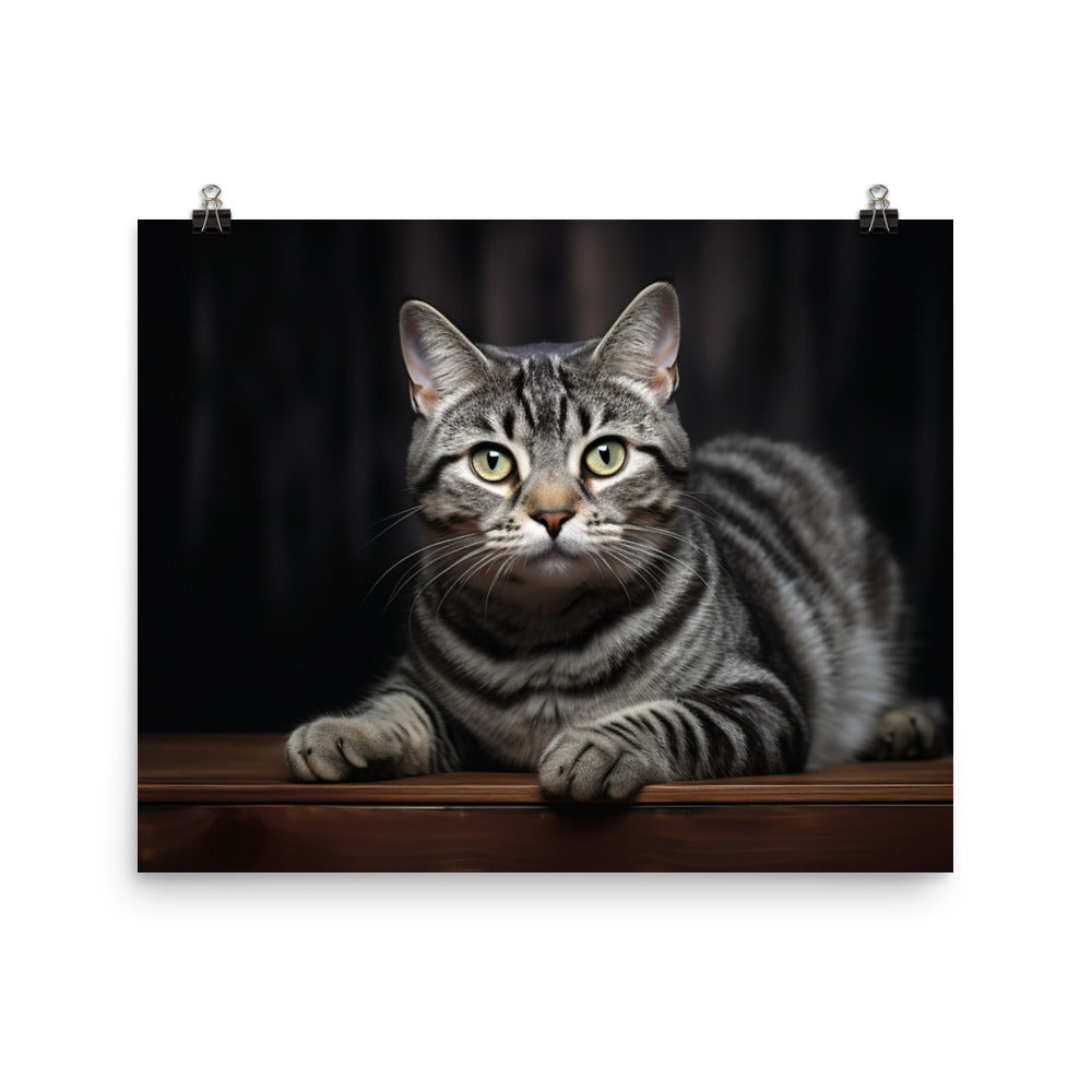 American Shorthair Photo paper poster - PosterfyAI.com