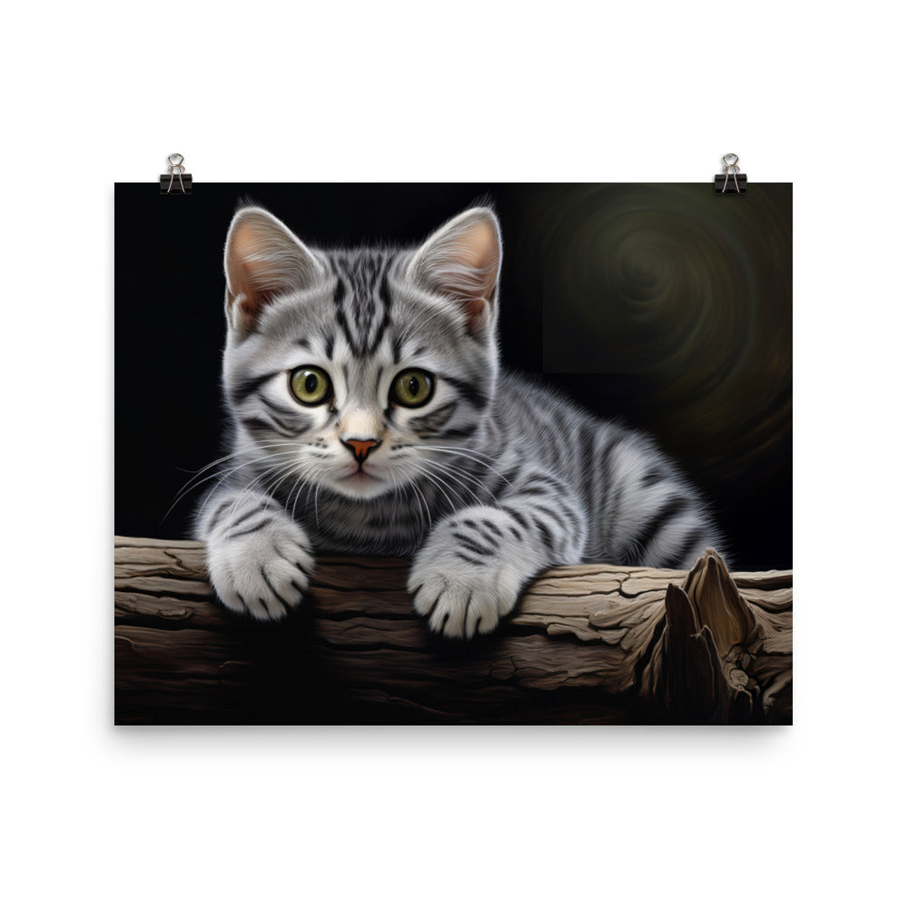American Shorthair Photo paper poster - PosterfyAI.com