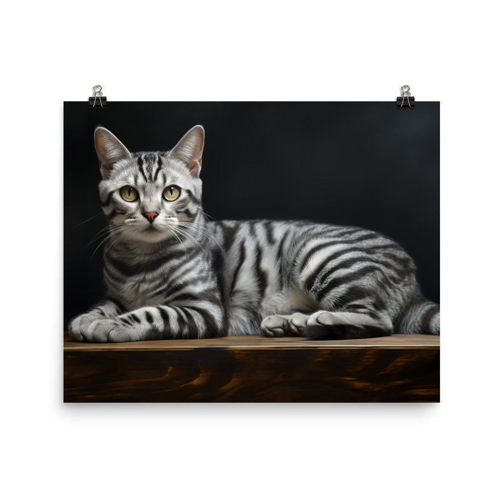 American Shorthair Photo paper poster - PosterfyAI.com