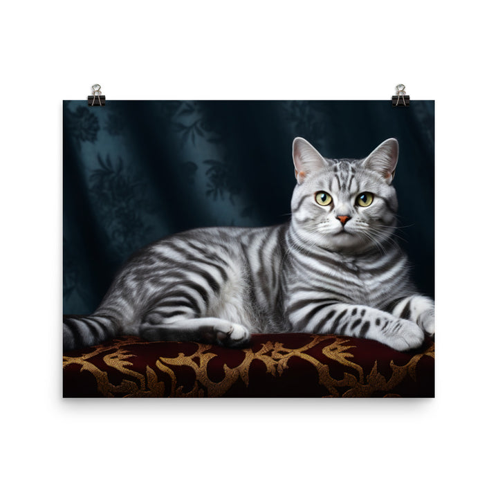 American Shorthair Photo paper poster - PosterfyAI.com