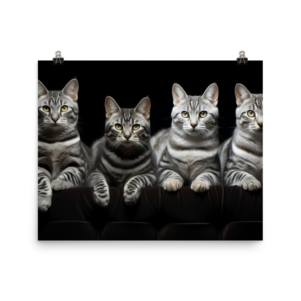 American Shorthair Photo paper poster - PosterfyAI.com