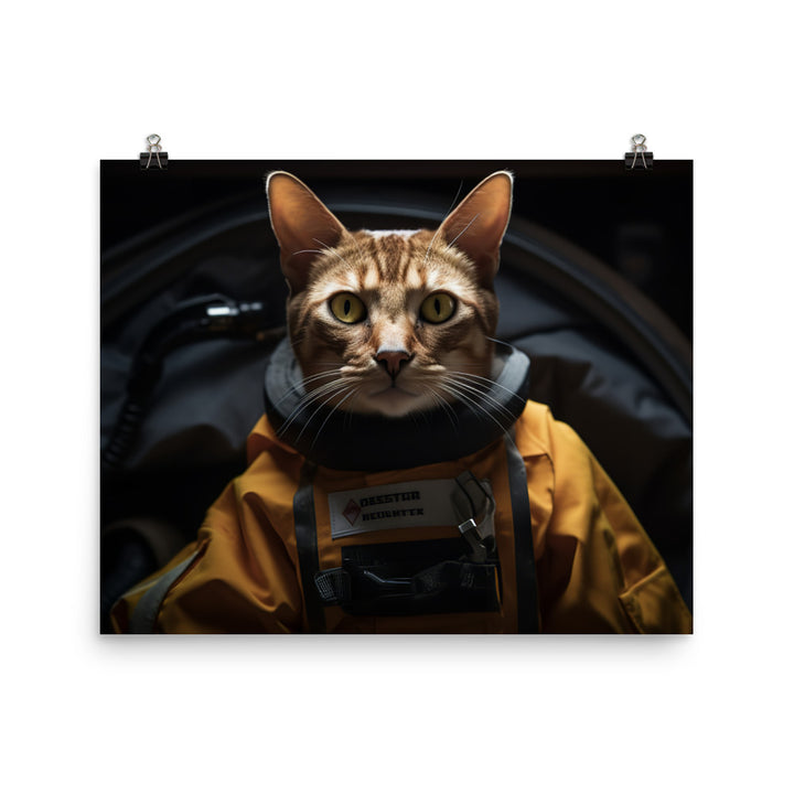 Abyssinian Paramedic Photo paper poster - PosterfyAI.com
