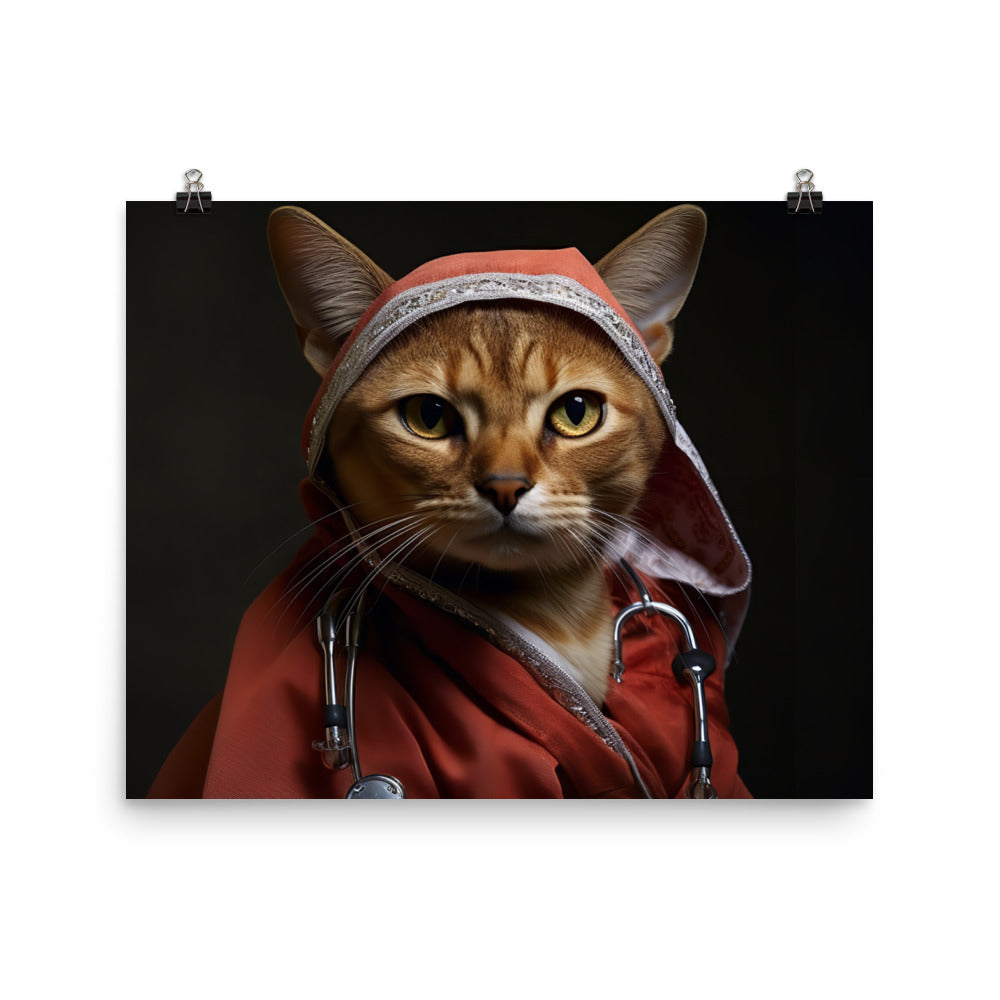 Abyssinian Nurse Photo paper poster - PosterfyAI.com