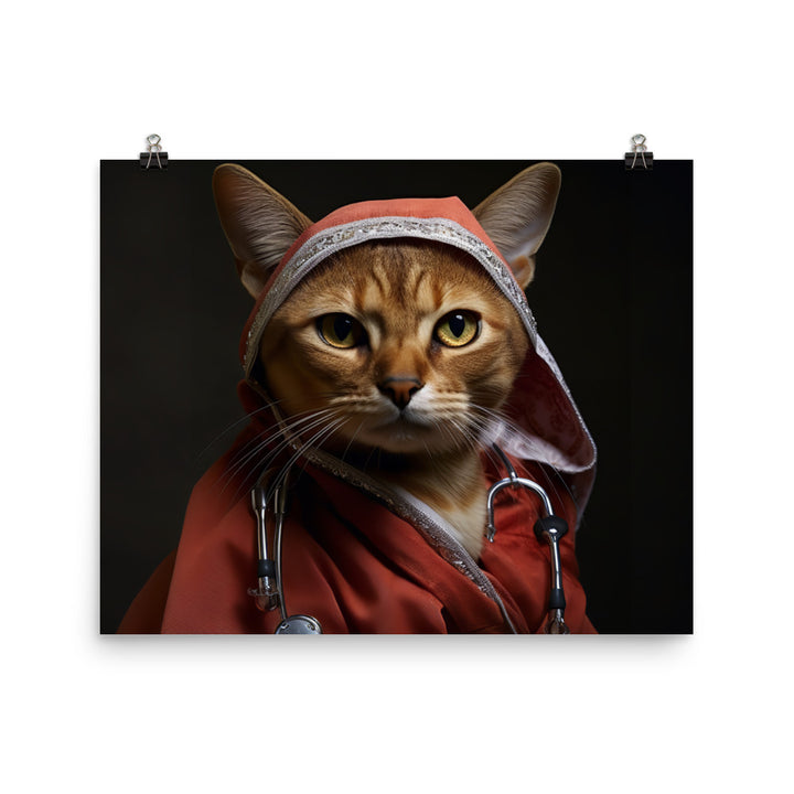 Abyssinian Nurse Photo paper poster - PosterfyAI.com