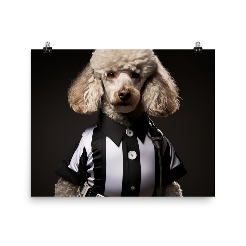 Poodle Referee Photo paper poster - PosterfyAI.com