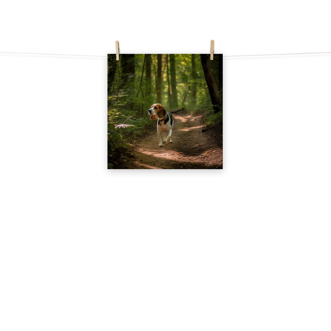Beagle Photo paper poster - PosterfyAI.com