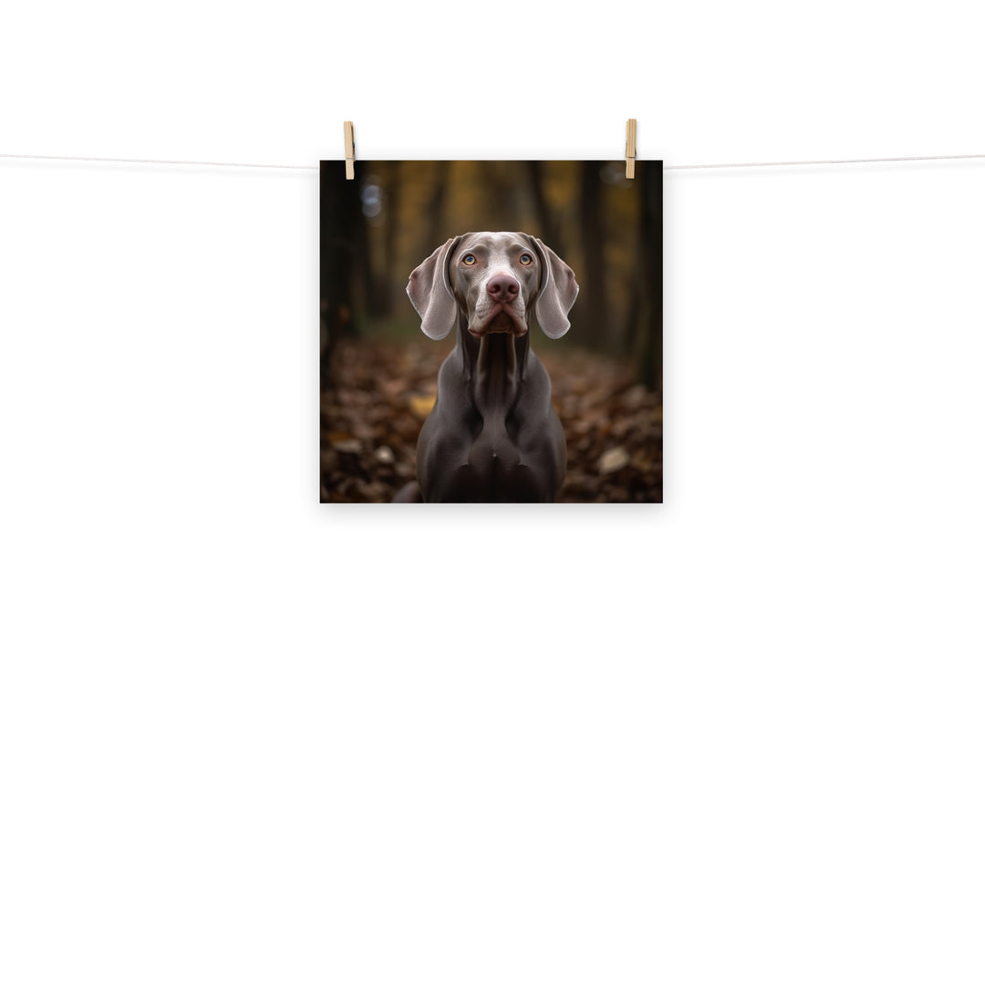 Weimaraner Photo paper poster - PosterfyAI.com