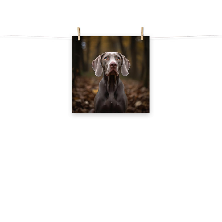 Weimaraner Photo paper poster - PosterfyAI.com