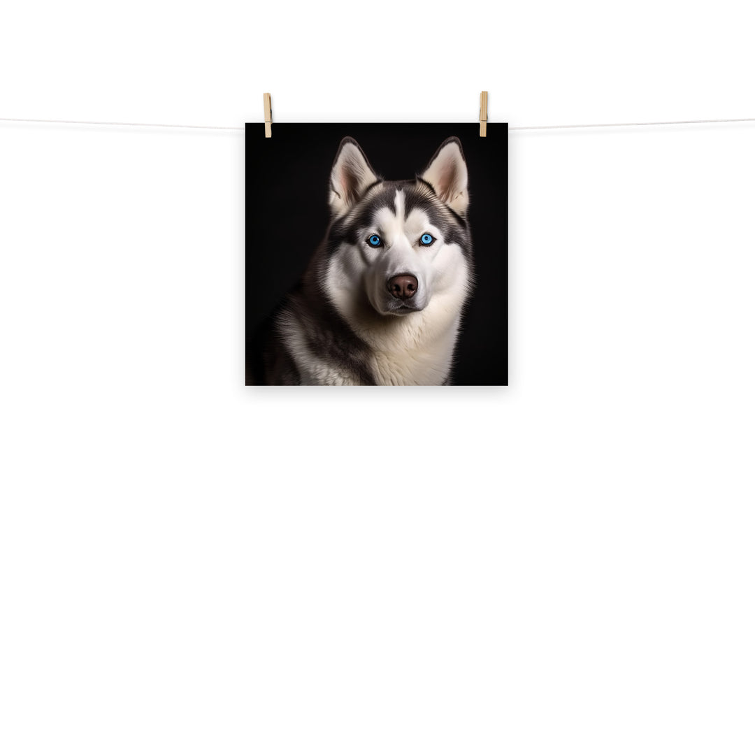 Siberian Husky Photo paper poster - PosterfyAI.com