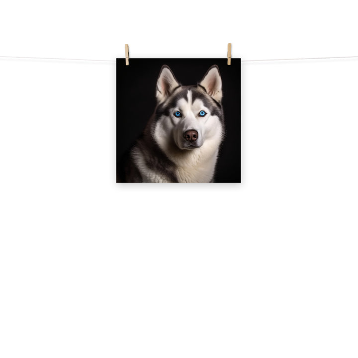 Siberian Husky Photo paper poster - PosterfyAI.com