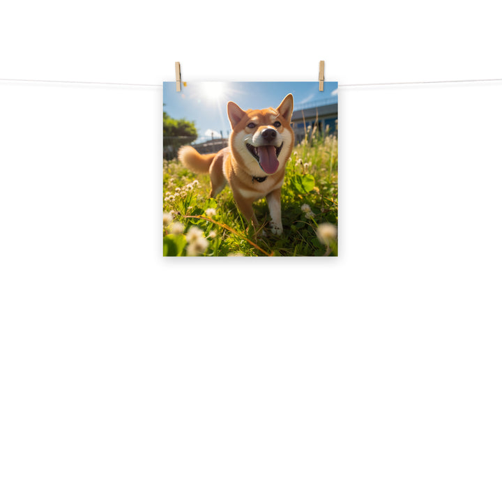 Shiba Inu Photo paper poster - PosterfyAI.com