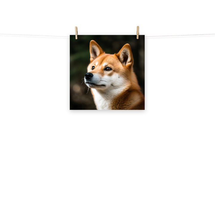Shiba Inu Photo paper poster - PosterfyAI.com