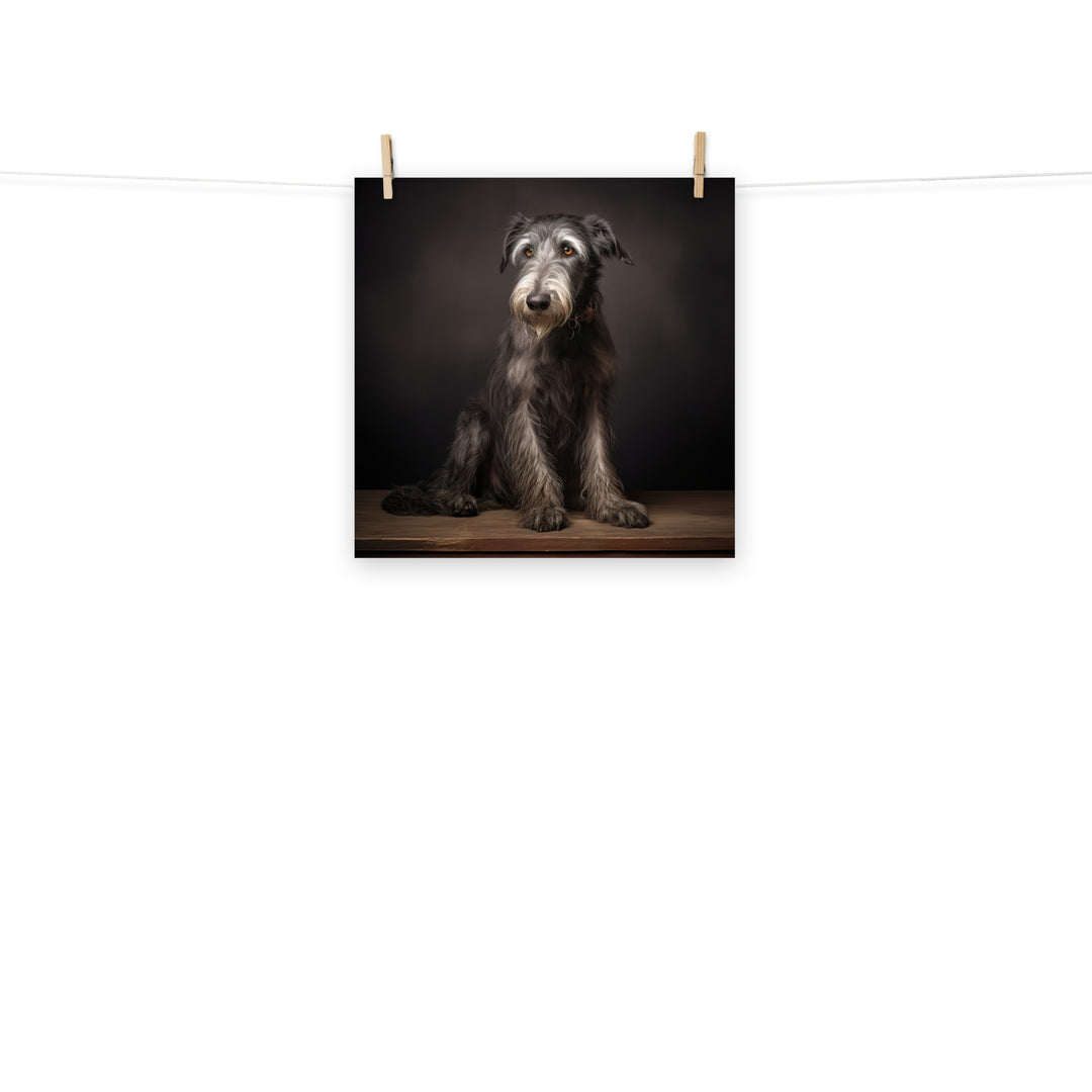 Scottish Deerhound Photo paper poster - PosterfyAI.com