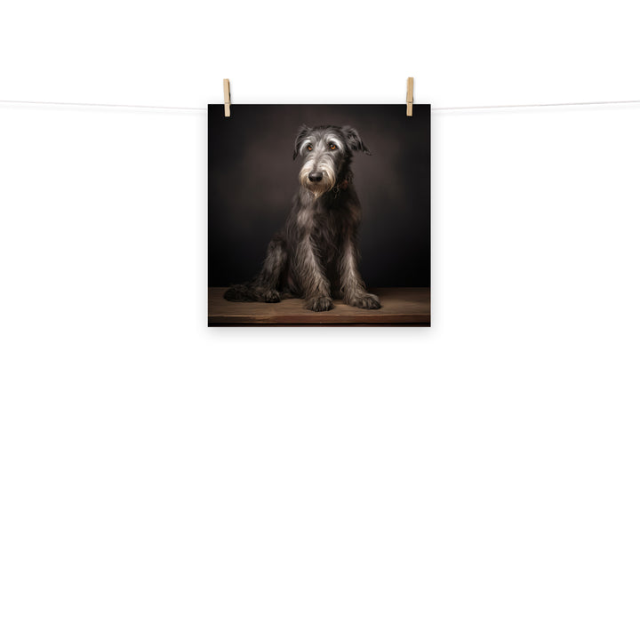 Scottish Deerhound Photo paper poster - PosterfyAI.com